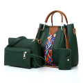 2021 Ladies Fashion Leather Tote 4 в 1 набор сумочки набор женщин с ручной сумкой 4 штуки кошельки и набор кошелька